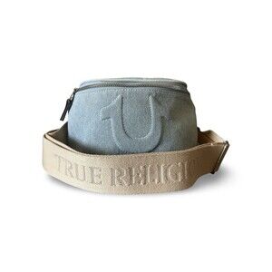 TRUE RELIGION BLUE DENIM CROSSBODY X-BODY BAG +  UNISEX  AUTHENTIC